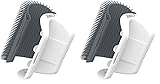 Catit 2.0 Self Groomer, Massageecke für Katzen, grau, 1 Stück (2er Pack)