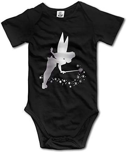 FSFKUH Tinkerbell Platinum Style Baby Romper Jumpsuit Black Apparel