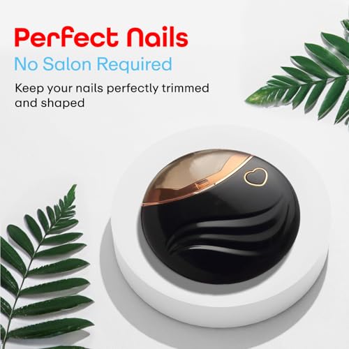 Image of PRIME PICK Portable Electric Nail Clippers Baby Nail Piercing Device Adult Manicure Implement Nail Clippers Nail Clipper Anti-Splash Anti-Pinch (Black)