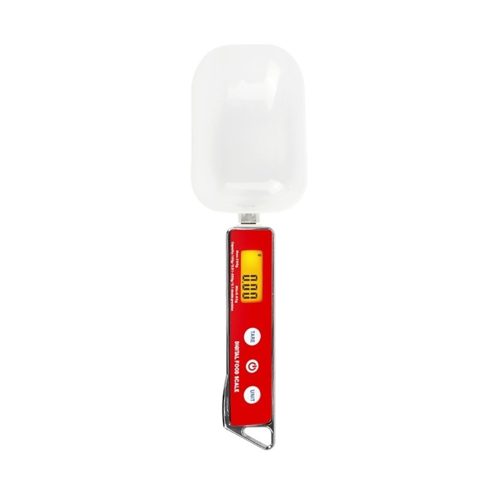 Cyfrowe wagi kuchenne 30/80ml Łyżki Do Żywności Skala Wyświetlacz LCD Miarki Miarki Do Przypraw Kuchnia Palona Kawa Waga Akcesoria Wysoka dokładność (Color : Red)