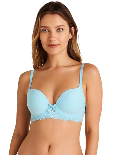 Image of Viola's Secret 6 Pack of Color Print T-Shirt Bras B Cup C Cup and D Cup