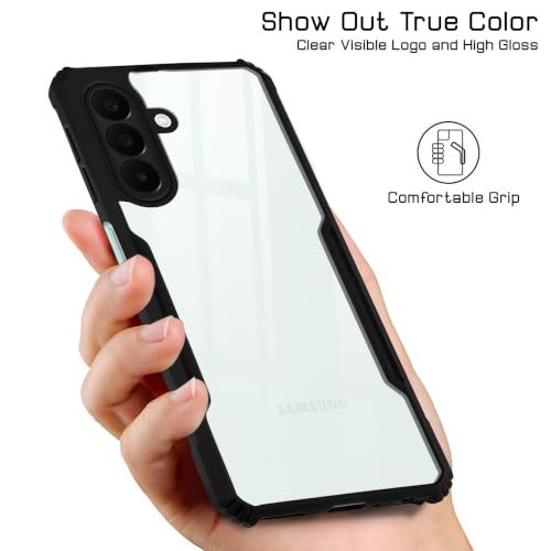 Image of Jkobi Hybrid Back Cover Case for Samsung Galaxy A27 5G | Samsung Galaxy M47 5G (Shockproof with Polycarbonate Clear Panel | Professional Black)