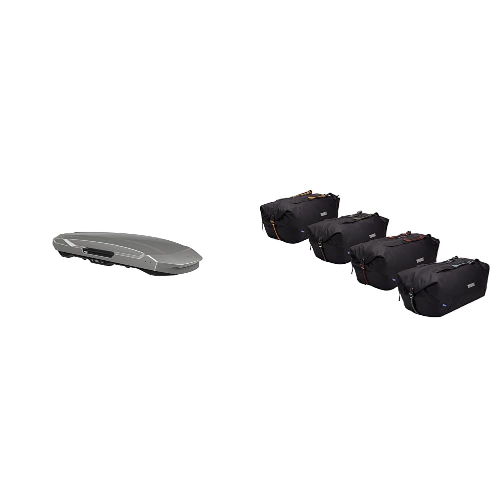 Motion 3 XL LowTitan Roof Box with GoPack Duffel Set Bundle