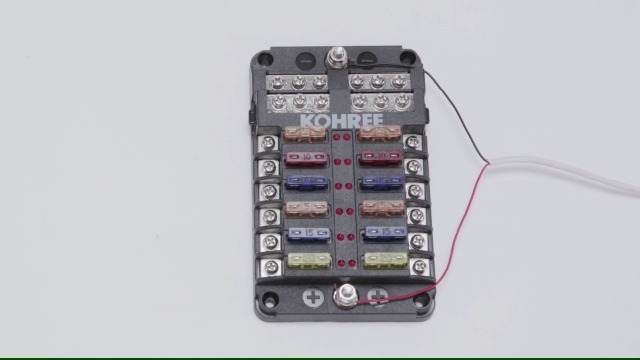 Amazon.co.jp: Kohree ヒューズボックス 12WAY ホルダー 防水防塵 LED