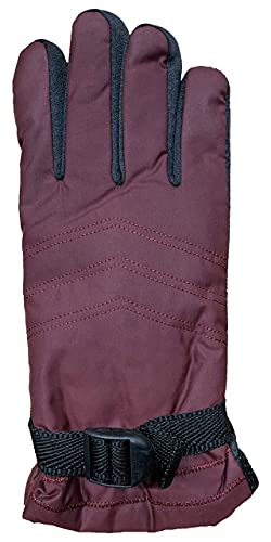 Image of Yacht & Smith Winter Ski Gloves Fleece Lined Adjustable Strap Water Resistant Men Woman Kids