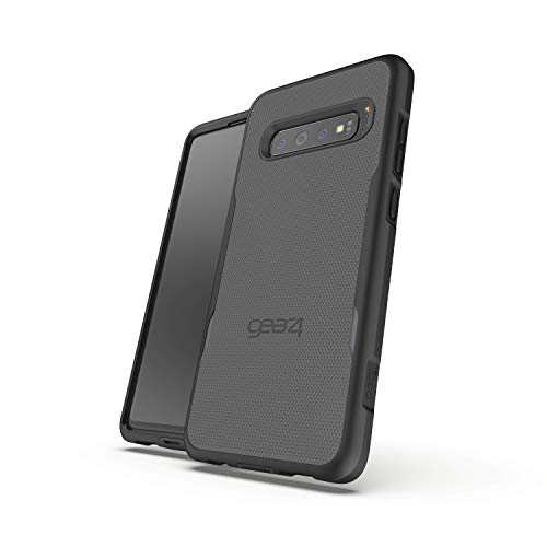 ZAGG Gear4 Platoon Case with Holster with Advanced Impact Protection by D3O, Compatible with Samsung Galaxy S10+ - Black (34876)