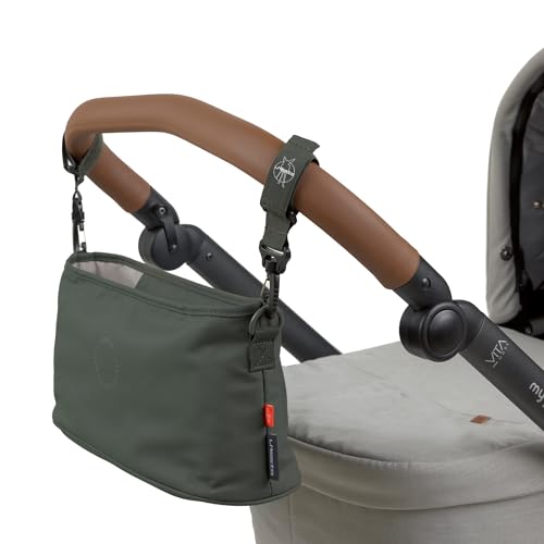 LÄSSIG Kinderwagen Buggy Organizer mit Befestigung Dark Olive – Ansicht 4