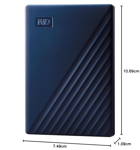 Image of Western Digital WD 2TB My Passport for Mac - Portable Hard Disk Drive, USB 3.0 & Type C USB Adapter, Compatible with Mac, Time Machine Ready & Password Protection, External HDD (WDBA2D0020BBL-WESN)