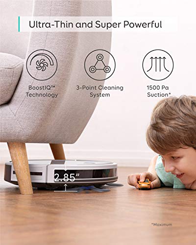 Image of eufy by Anker, BoostIQ RoboVac 30C, Robot Vacuum Cleaner, Wi-Fi, Super-Thin, 1500Pa Suction, Boundary Strips Included, Quiet, Self-Charging Robotic Vacuum, Cleans Hard Floors to Medium-Pile Carpets