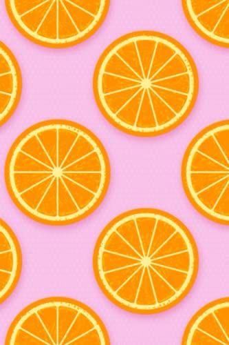 Pink and Orange Pattern Notebook | 6 x 9, 100 College-Ruled Pages: Aesthetic Fruit-Themed Journal for School Work or Home image 2