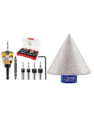 Foret à chanfreiner carbure et fraise diamant SHDIATOOL pour perçage précis