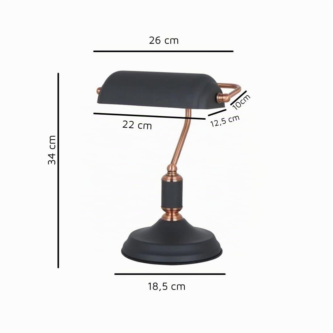 ILUMINATION DE DESIGN Lampe de table, 9 W, noir