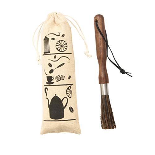 kaffeemühle pinsel verbrühschutz holzgriff abstauben espresso reiniger werkzeug mit taschen kaffeemaschine werkzeug