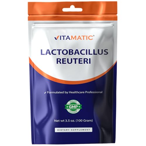 Image of Vitamatic Lactobacillus Reuteri Probiotic Powder - Digestive Health Support - 100 Gram (3.5 OZ) - 100 Servings