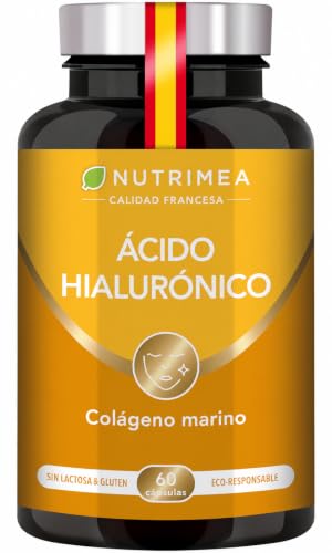 Ácido Hialurónico | Colágeno marino | 100% puro | 60 Cápsulas Veganas