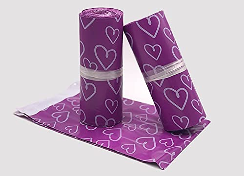 Bolsas para Envíos 100 Pcs Pink Heart Pattern Self-Seal Adhesive Shoes Bag Shipping Bags Matte Material Envelope Mailer Mailing Bag Packaging Bags 647 (Color : Pink 38x52cm)