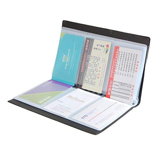 Business Card Holder Pu Leather 300 Slots Business Name Id Professional Credit Card Holder Rack Book Case Organizer Name Card Book Holder Office Business Card Holder #TOP3