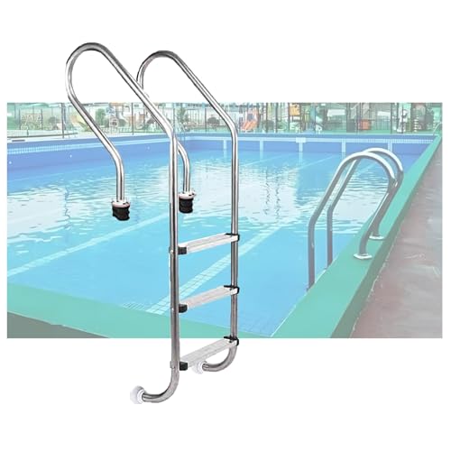Escalera para piscina con 3 escalones acero inoxidable miniatura 1