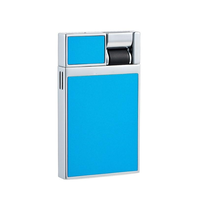 Ultra-Thin Portable Metal Lighter Cool and Creative Ignition Wide Flame Refillable Gas Butane Torch Lighter Windproof Jet Flame
