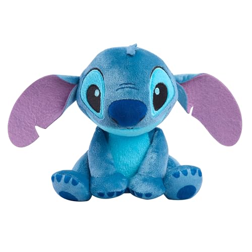 Disney Stitch 7.5' Small Stitch Stuffed Animal - Floppy Ears, Soft & Huggable, Toy for Fans & Kids by Just Play, Kids Toys for Ages 2 Up by Just Play