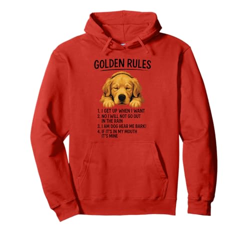 Retriever Rules Funny Dog Owner Pet Love Rescue ���킢���q�� �p�[�J�[