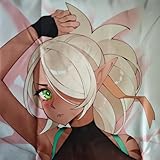 MISAKI1987 Monster Girl Faranne Anime Girl Dakimakura Hugging Body Pillow Case Cover 150cm X 50cm (Peach Skin)