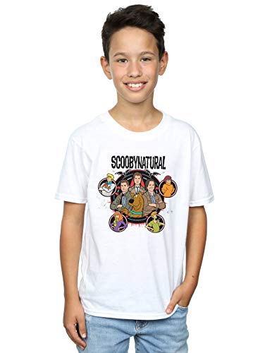 Image of Scoobynatural Boys Characters Star T-Shirt White 5-6 Years