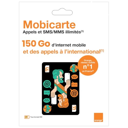 Nouveau Orange mobicarte Zen 150 go appels et SMS/MMS illimités +2h appels internationaux