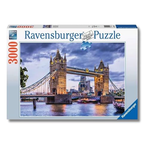 Ravensburger Puzzle 3000 Pezzi La bellissima città Londra – Puzzle Adulti +14 anni, 121 x 80 cm, Puzzle per Adulti per Esperti, Collezione Londra, Idee Regalo