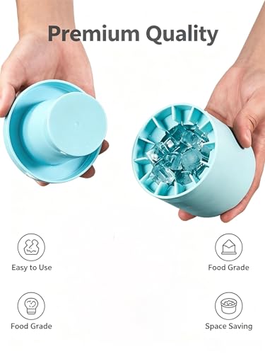 Molde de silicona para hielo 3D cilíndrico con tapa miniatura 6
