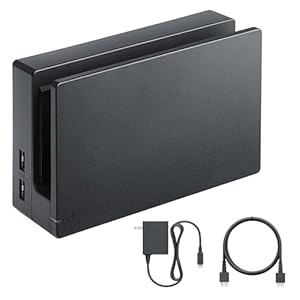 TV Dock Station for Switch – 3 in 1 Replacement TV Base Docking Station Set with Original IC Module, Charger, HDMI Cable Accessories for Switch Console