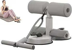 Aparelho Abdominal com Ventosa orda elástica com 3 níveis de resistência, com ventosa poderosa aparelho abdominal, permitindo trabalhar abdômen, braços, costas, peito e ombros