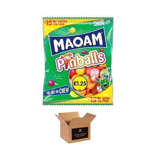 Jellies Variety Pack – Fruity Chewy Sweets for Kids & Adults | Maoam Halloween Mixx, Joy Stixx, Mao Mixx, Pinballs, Stripes & Summer Berries | Party Sharing Sweets (Maoam Pin balls)