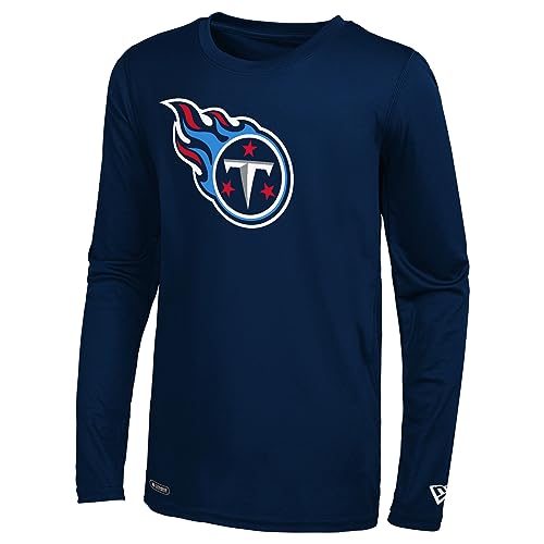 New Era NFL Football Men's Stadium Logo Long Sleeve Performance T-Shirt, Tennessee Titans, Large