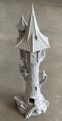 La tour Feldherr Crow Tower en plastique gris pour décor de jeux