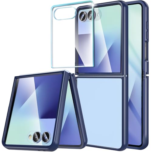 Coque Samsung Flip 7 silicone bleu fine pour protéger votre téléphone portable