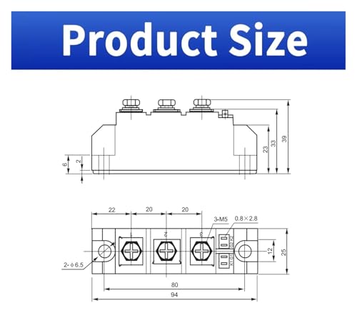 Module de puissance MTC55A thyristor 1600V composant électronique de commutation - 3