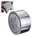 1 rolka 5 cm * 17m srebrna folia aluminiowa taśma samoprzylepna wysoka temperatura odporna na gorąco naprawa taśma wysokiej jakości metalowa metalowa metalowa rolka (Size : 5CMx17Mx10 roll)