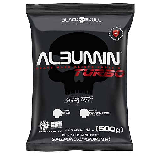 Refil Albumin Turbo Toffe 500G, Black Skull