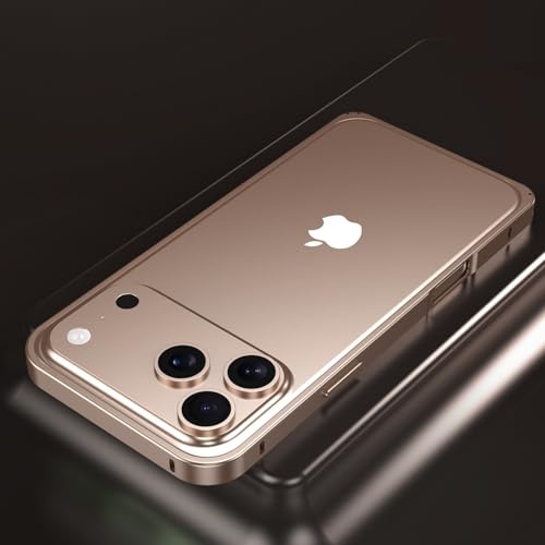 Coque iPhone 17 Air en métal titane bumper rigide de luxe - 3
