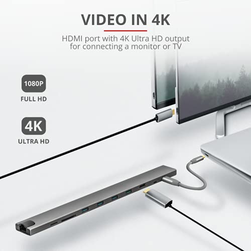 Trust Dalyx Avec fil USB 3.2 Gen 1 3.1 Gen 1 Type C Aluminium Neuf - vue 7