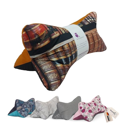 Leseknochen Nackenkissen Ausgefallen bequem und waschbar! Handgestopft und genäht in Deutschland - Nutzbar als Nackenrolle Kissen Nackenrolle...