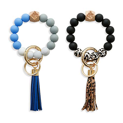 Llavero de muñeca de silicona pulsera Style02 para mujer con llaves coche