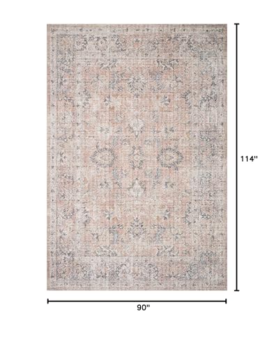 Skye Collection SKY-01 Blush/Grey 7'-6" x 9'-6" Area Rug