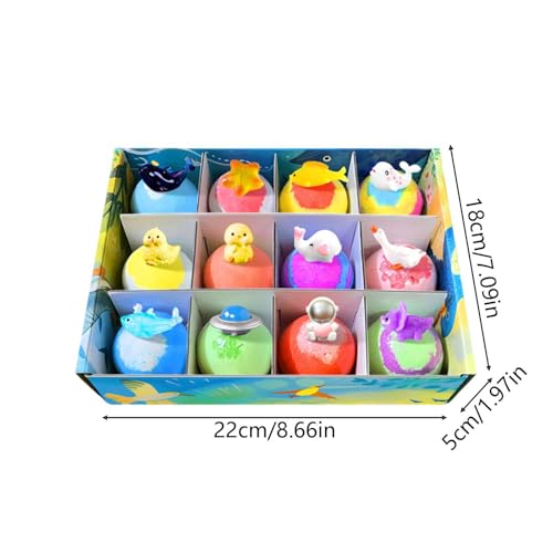 Fizzy bain douche en coffret de 12 pièces, le cadeau mignon pour enfants