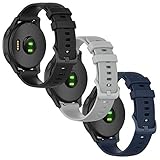Anrir Bands for Garmin Vivoactive 4 45mm Watch Bands, 22mm Soft Silicone Replacement Sport Wrist Strap for Garmin Vivoactive 4/Venu 2/Forerunner 255/Forerunner 255 Music Bands Men Women-3Pack