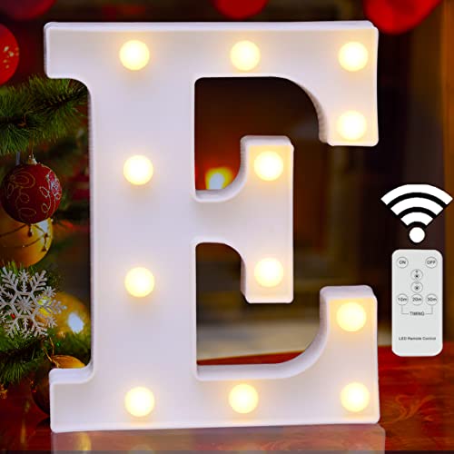 Light Up Letters with Remote, Marquee LED Lights Alphabet Battery Powered Letter Sign Lights for Night Light Wedding Party Girls Gifts Home Christmas Decoration