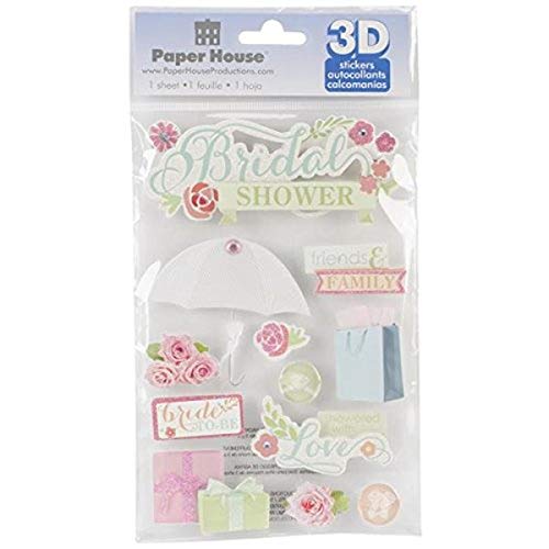 Paper House 3D Stickers-Bridal Shower