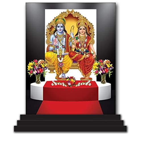 Idée cadeau spirituel : figurine Ram Darbaar pour voiture et temples de maison