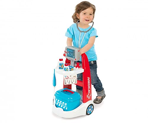 Smoby- Carrello Medico per Bambini, 7600340202